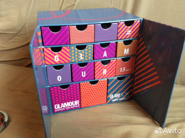 Коробка от адвент календаря Глэмбокс