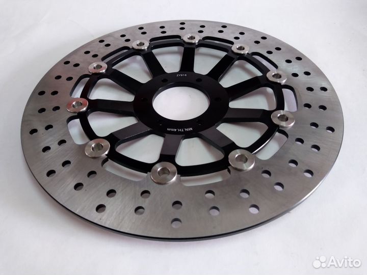 Диск тормозной передний черный на Honda CBR F VFR F,CBR RR,VTR F