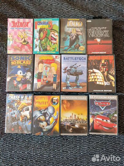 Картриджи для Sega 16 bit