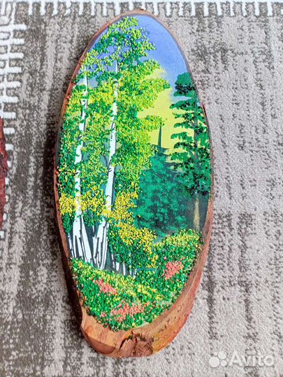 Картина на спиле дерева