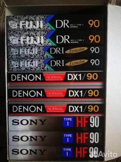 Аудиокассеты SF100; SA-X100, 90; MA 110, Metal-XR