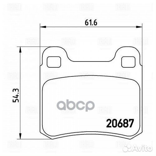 Колодки торм. для а/м Mercedes E (W124) (84)