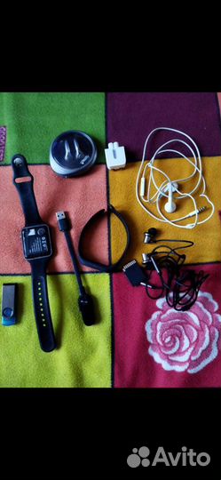 Часы умные,браслет Mi,наушники Sony