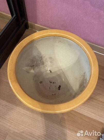 Большой керамический горшок напольный