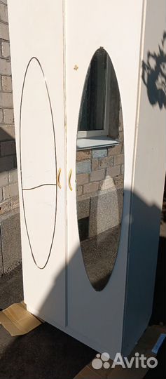 Шкаф плательный двустворчатый бу