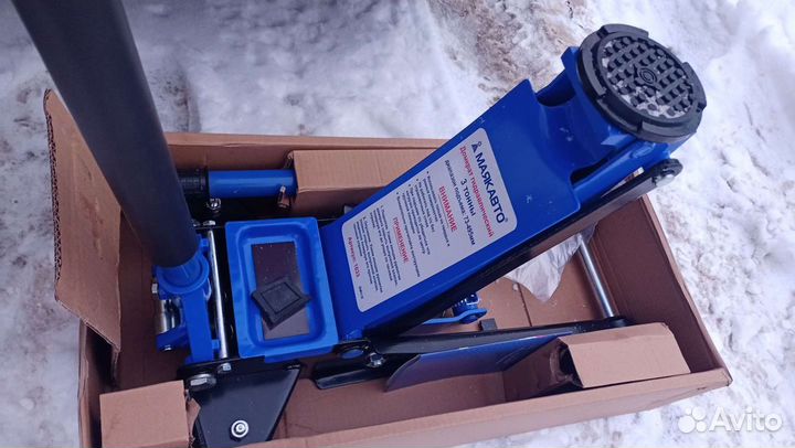 Домкрат подкатной гп 3 Тонны, 2 насоса, 75-495 мм