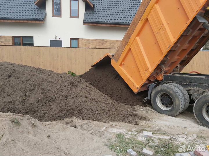 Плодородный грунт с доставкой, чернозем