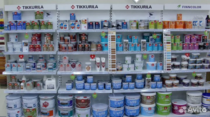 Краски Tikkurila Колеровка красок