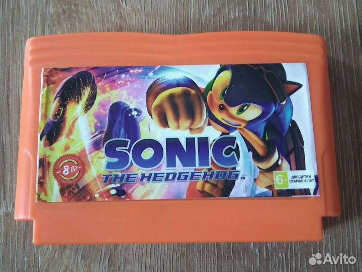 Картридж Sonic the Hedgehog для консоли NES 8 бит