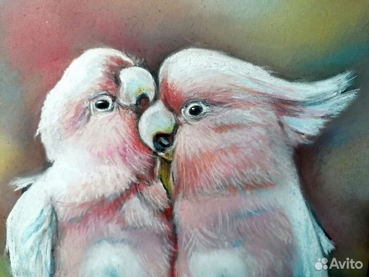 Картина с попугаями 