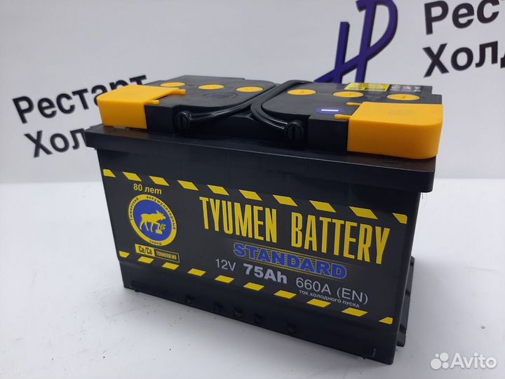 Аккумулятор Тюмень Standart 75 Ач 660 А