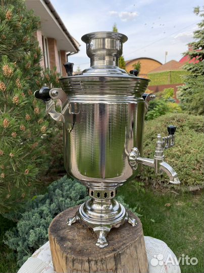 Тульский самовар на дровах