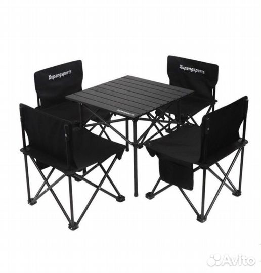 Туристический набор мебели/ Стол и 4 Стула