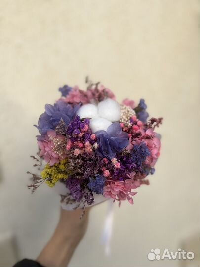 Мини букет из сухоцветов