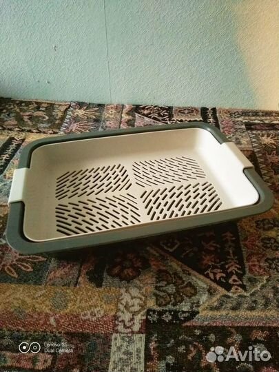 Лоток для котят с миской кормушкой