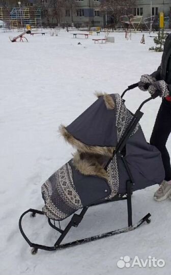 Коляска санки