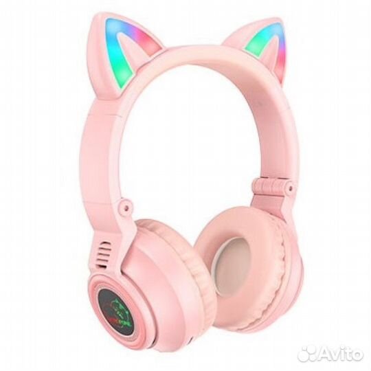 BT Гарнитура borofone BO-18 PinK CAT EAR