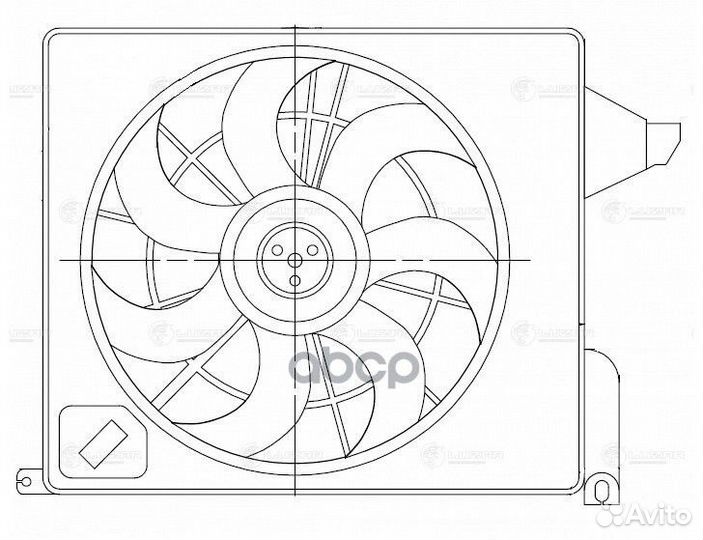 Электровентилятор sorento (09) 2.4I (С кожухом И