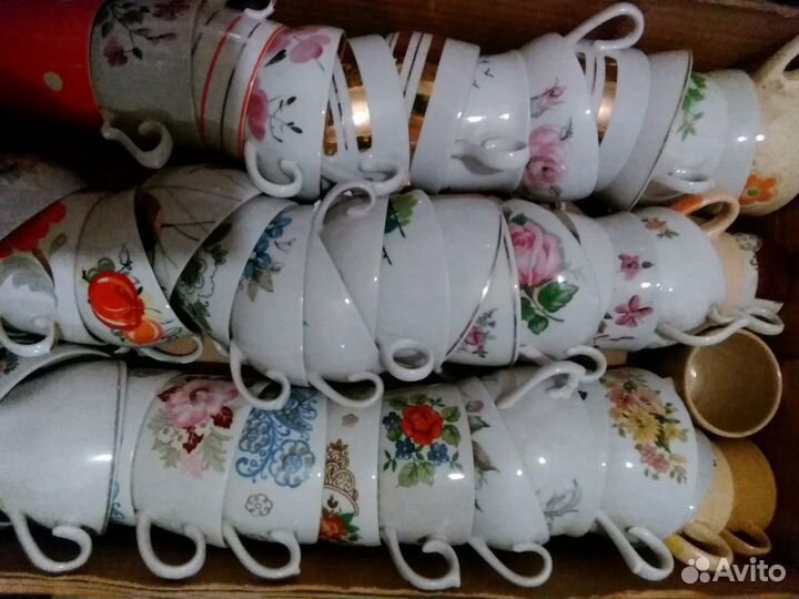 Чашки чайные Вербилки,Дулево