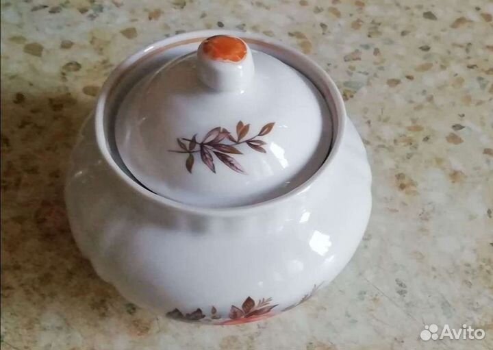 Набор чайный СССР Сахарница и заварочный чайник