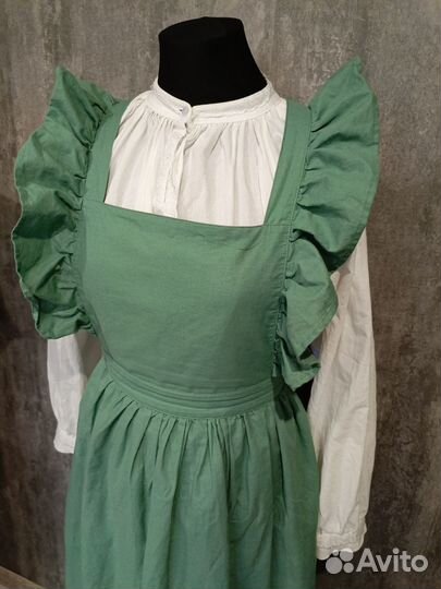 Сарафан с рюшами винтажный ретро