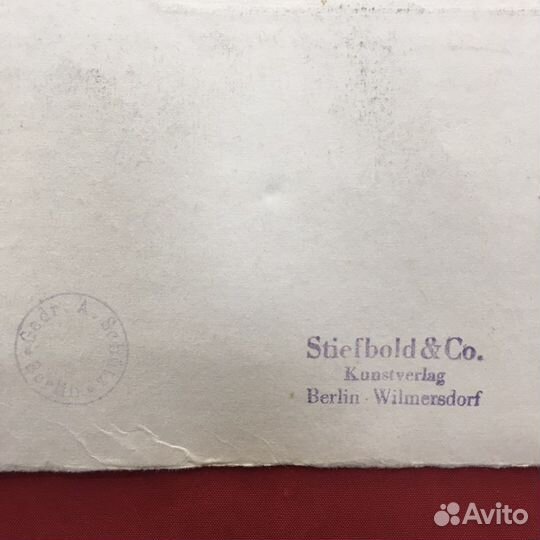 Гравюра Сталин И.В. на картоне 1950-е годы гдр