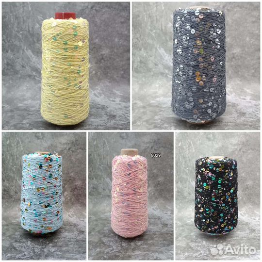 Королевские пайетки на хлопке