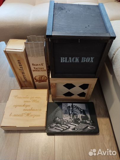 Коробка подарочная деревянная