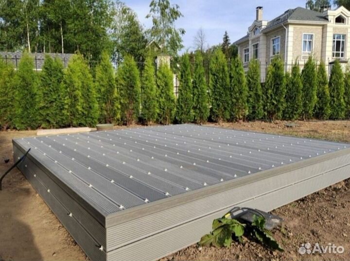 Террасная доска из дпк мелкий вельвет