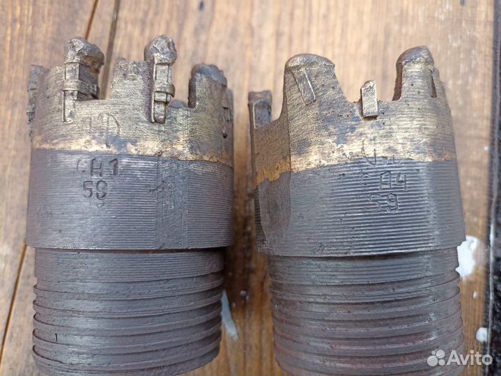 Коронка твердосплавная 59, Буровой приварной замок