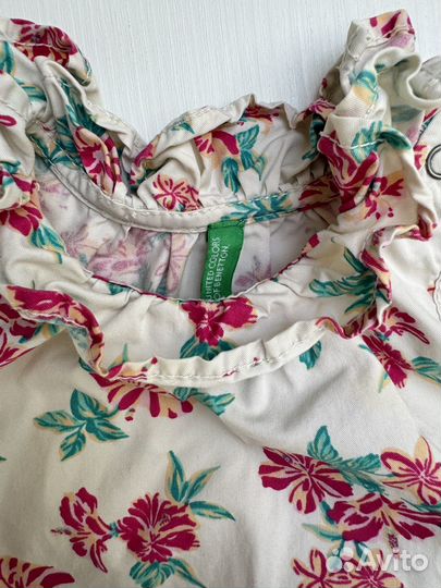 Benetton комбинезон для девочки нарядный