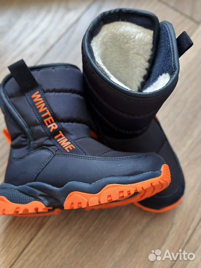 Ботинки дутики новые зимние для мальчика