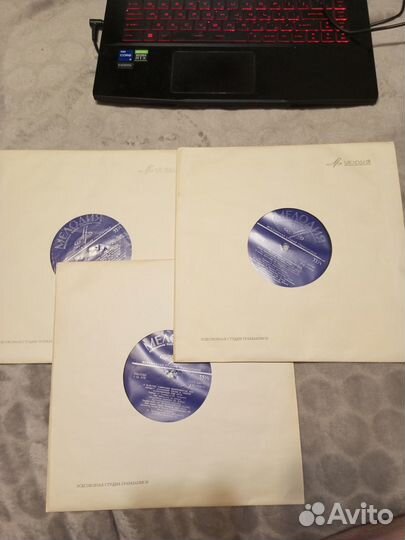 Пластинки (3 шт.) 50 лет вооружённых сил СССР