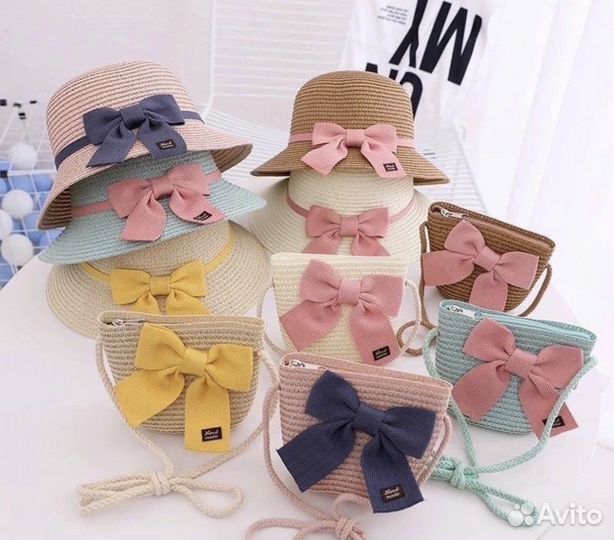 Комплект шляпа и сумка для девочек