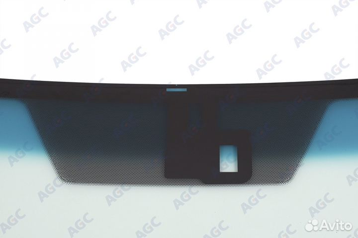 NDG toyota landcruiser J200 2008- стекло ветровое зеленое/зеленая полоса -С обогревом зоны дворников