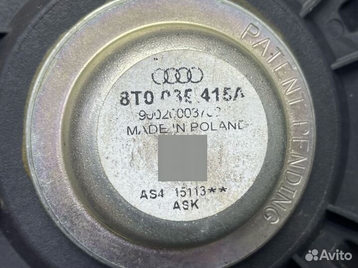 Динамик двери передний Audi A4 B8 cdnb 2014