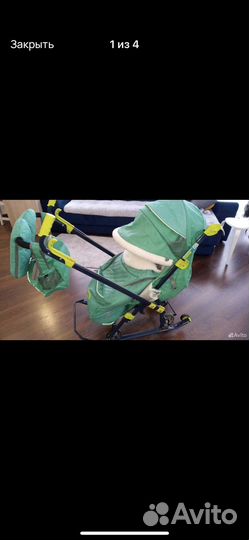 Санки коляска nika 7-3