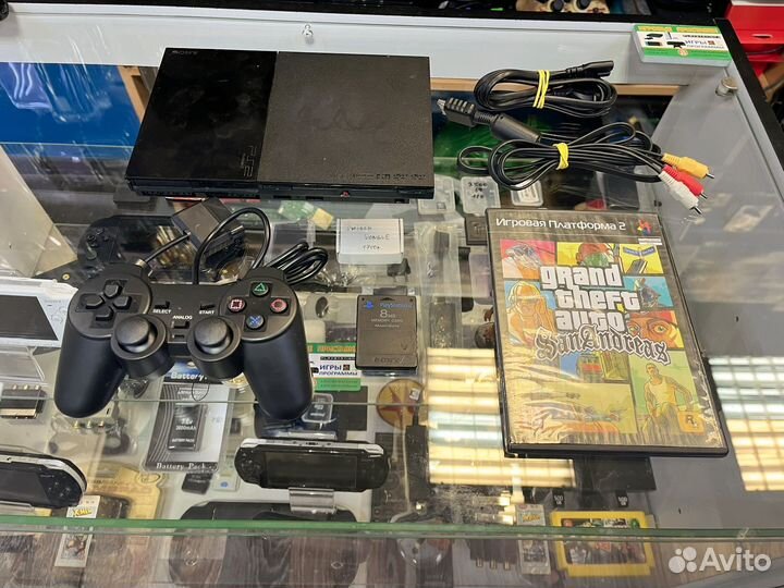 Playstation 2 Slim+чип+игра на выбор