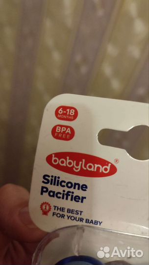 Соска пустышка Babyland 6+