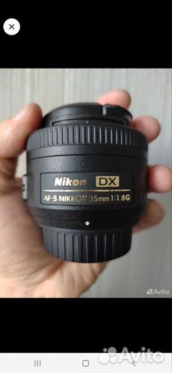 Объектив nikon AF-S 35mm F/1.8G DX