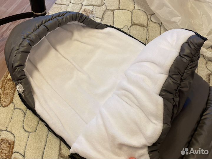 Зимний конверт на выписку и для прогулок 62 см