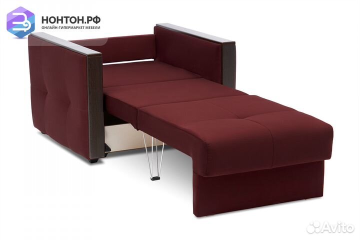 Кресло еврокнижка Инсайд бордовое