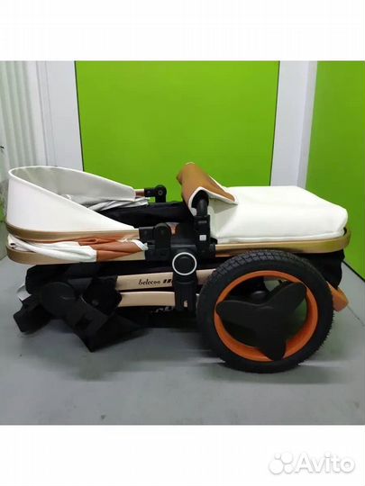 Новая коляска трансформер 3в1 эко кожа