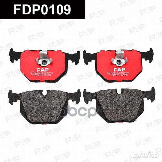 Тормозные колодки дисковые FDP0109 FDP0109 FAP