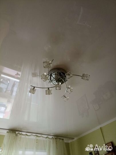 Люстра потолочная светодиодная с пультом