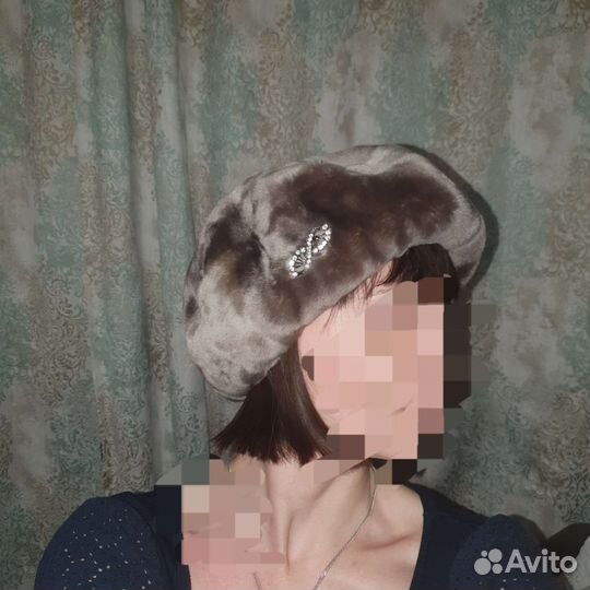 Берет женский мутон