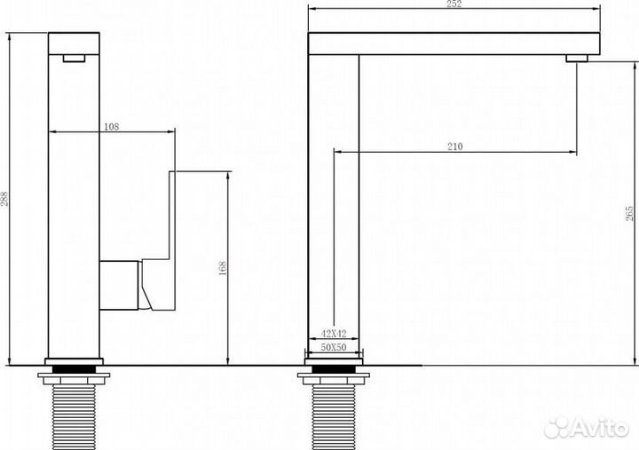 Смеситель для кухни abber Daheim AF8214G, матовое золото