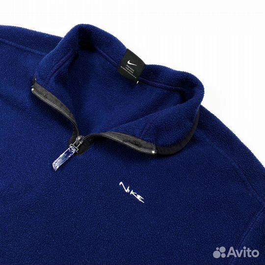 Vintage Nike Asymmetric Logo Q Zip Fleece