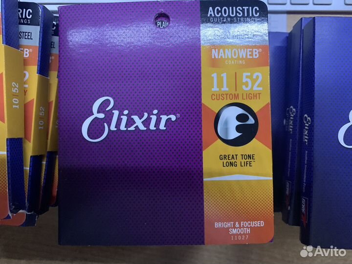 Струны elixir для электро, акустки, бас гитары