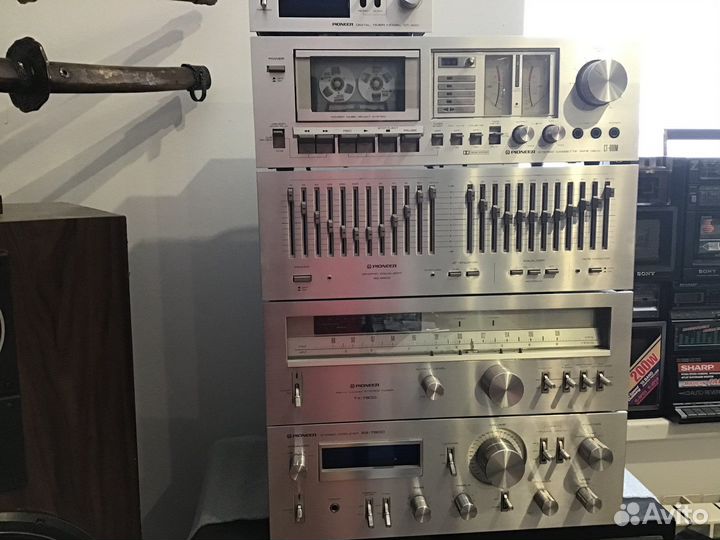 Стойка pioneer блочная голубая серия